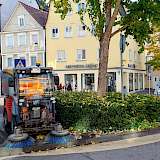 Reinigung öffentlicher Platz