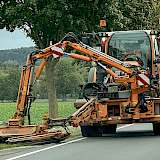 Schlegelmulcher am Auslegearm