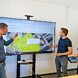 Besprechung eines Teams aus dem Fachbereich „Umwelt und Stadtgrün“ der Stadt Hannover