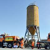 Salzsilo einer Autobahnmeisterei