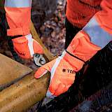 Arbeitshandschuhe in orange